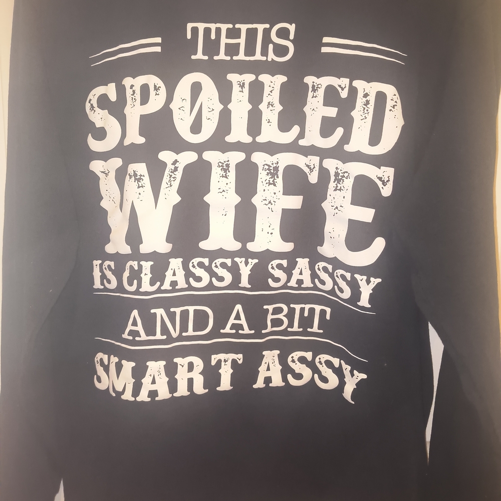 Black Graphic Women's Sweater